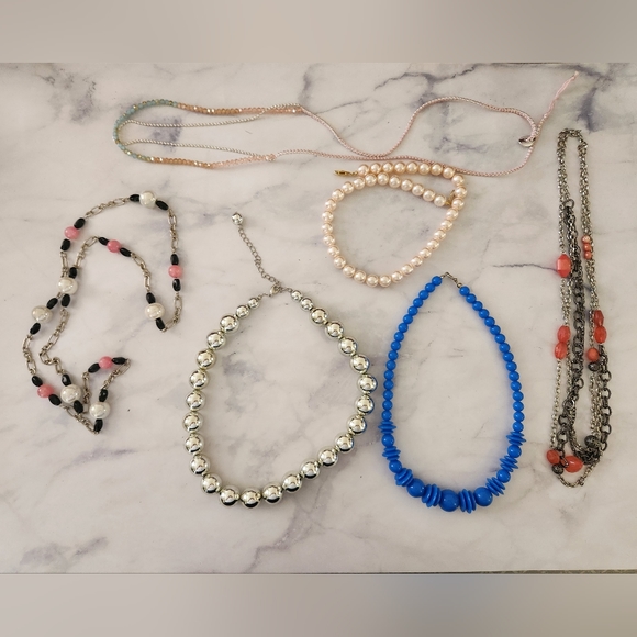 multiple Jewelry - Beaded Pearl Necklace Bundle